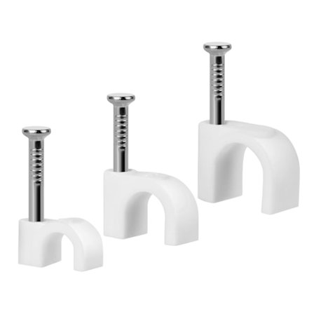 Spik för strömkabel, set om 600, 4 mm, 5 mm, 6 mm, 7 mm, 8 mm, 10 mm, dubbel insats korrugerad låda