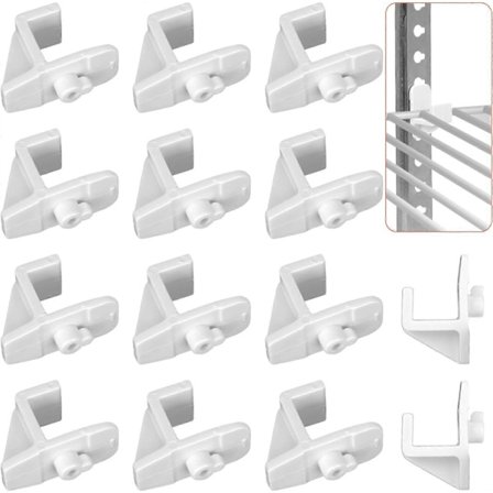 14 st Plast Kylskåpshyllklämmor, Fryshyllklämma Kylhyllstöd