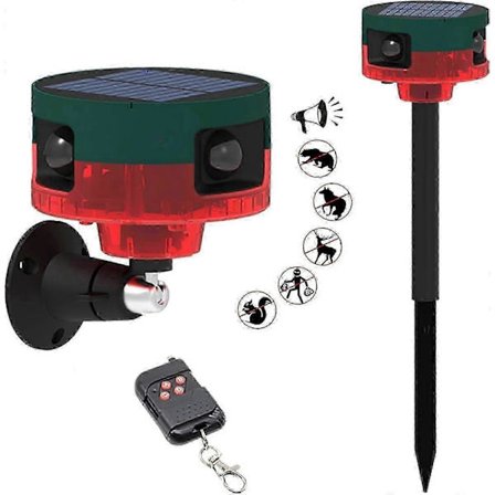 Gøende Hunde Alarm, 129db Gøende Hunde Bevægelsessensor, Udendørs Bevægelsesalarm Med Trådløs Fjernbetjening, 13 Slags Lyd Høj Støj Maker -DGJR