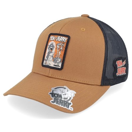 Tom & Jerry - Bruin trucker Cap - Tom & Jerry Toast Caramel/Black Trucker @ Hatstore