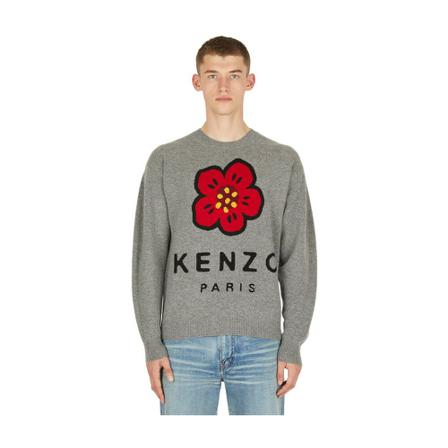 Kenzo, Knitwear Szary, Mężczyzna, Rozmiar: M