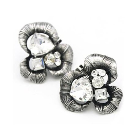 Rhinestone Shoe Clip Shiny Dekorativ Clip GAMLT GULD Old Gold