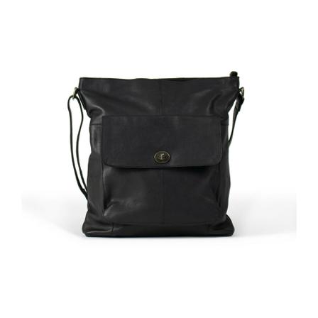 Re:designed Crossover leather Taske Sort, Dame Skuldertasker, Størrelse: ONE Size