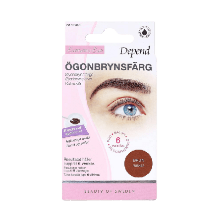 Depend Ögonbrynsfärg Lösögonfransar & färgning Dam ONESIZE