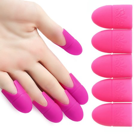 Nagellacksborttagning Fingertoppar - Ta bort nagellack - 5 st