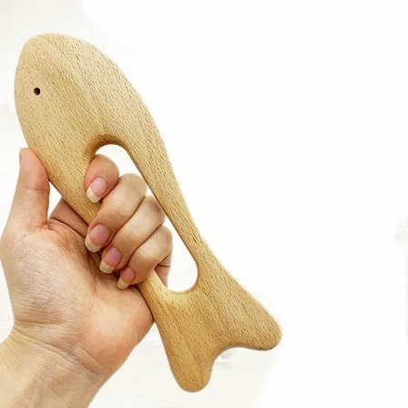 Naturlig Bøk Tre Nakke Skulder Rygg Massasje Skrape Tre Guasha Pinne for Massasje Gouache Terapi SPA Skjønnhetssalong Helse