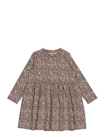 Jersey Dress Sessa Dresses & Skirts Dresses Casual Dresses Long-sleeved Casual Dresses Multi/mønstret Wheat