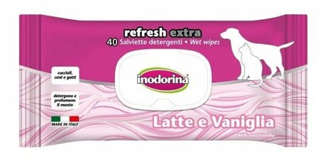 Inodorina Refresh Extra Salviette Detergenti Al Latte E Vaniglia