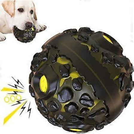 Koiran lelu aggressiivisille pureskelijoille, tylsyyden poistoon, hampaiden puhdistukseen, kumia ja ABS-muovia, kaksikerroksinen kestävä vinku-