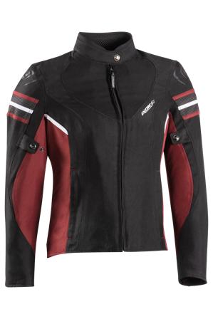 Chaqueta de Moto Mujer Ixon Ilana EVO Negro/Rojo XL