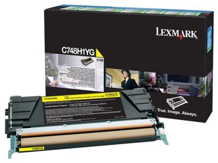 Lexmark Toner C748H1YG gul - Lyreco - Toner och bläck - Tonerkassetter - Toner Lexmark