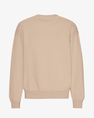 Organic Oversized Crew - Oyster Grey - Male - XS