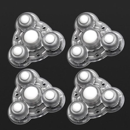 4 stk Universal remskive Roterende hjul Svingbare hjul Hjul 4 4