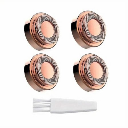 4 Replacement Heads for Finishing Touch Flawless Facial Hair Remover - Painless and Effective Hair Removal