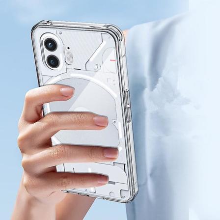 Kristallinkirkas Kotelo Yhteensopiva Nothing Phone 2:n kanssa, Parannettu Kellastumisenestoinen Pehmeä Tpu Neljän Kulman Iskunvaimennussuoja