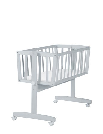 ROBA Cradle With Mattress - Grey - 93.5X 53X 81.5CM