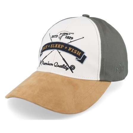 MJM Hats - Weiss adjustable Cap - Eat Sleep Fish I'm A Fly Fisher Cott. Olive Adjustable @ Hatstore