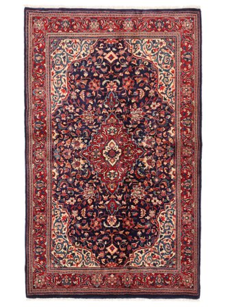 Sarouk Fine Rug 132X215 Dark Red/Black Wool, Persia