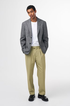 NN.07 Fritz 1728 Hose Herren Grün Wollmix