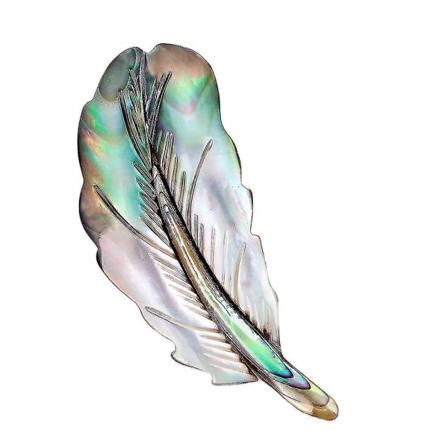 1 stk. Brystpin Fjerformet Pin Elegant Pins Kreative Brystpin Smukke Broscher Nyhed Brystpin Til Dame Pige