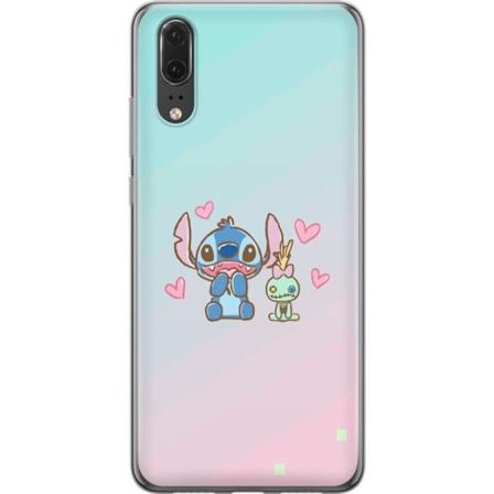 Huawei P20 Genomskinligt Skal Stitch Kärlek
