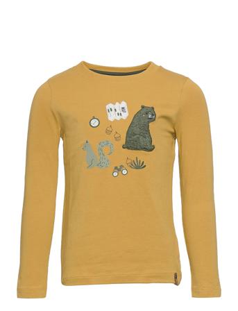 T-Shirt Ls Print Yellow Minymo