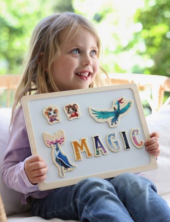 Musse & Helium Musse & Helium Magnetbokstäver - Multi/patterned - ONE SIZE