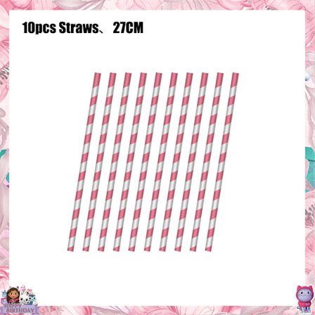 Gabby Dollhouse Födelsedagsfest Tillbehör: Rosa Gabby Katt-muggar, tallrikar, servetter, ballonger, bakgrund-FA-