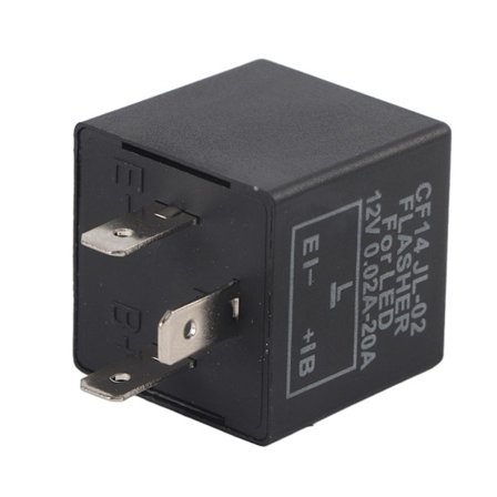 Suuntavilkkuindikaattori 12V 3-napainen säädettävä LED-vilkkurele korjaa vilkkunäytön CF14