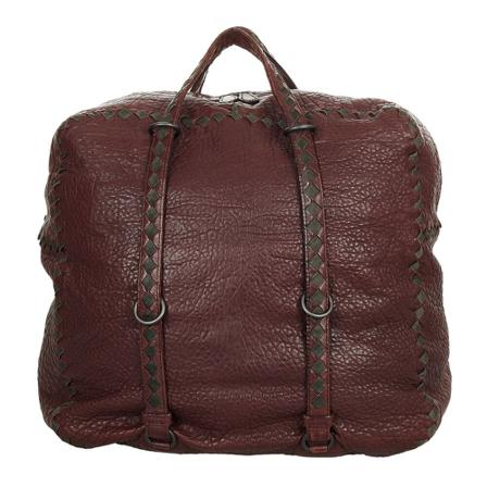 Bottega Veneta Vintage, Pre-owned Intrecciato Leather Tote Bag Rood, Dames, Maat:ONE Size