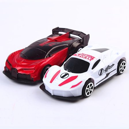 4 stk Tilfeldige Farger Inersi Stunt Bil Leke, Legering Katapult Bil, Min