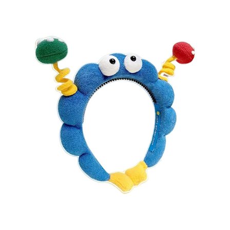 Söpö kierretty hiuspanta kasvojen pesuun, hassu liukumaton hammasmuotoilu hiuksille