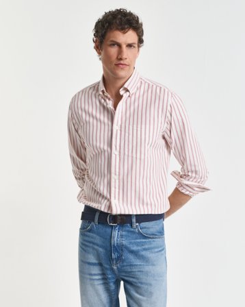 GANT Herren Regular Fit Popeline Hemd mit Streifen (XXXL)