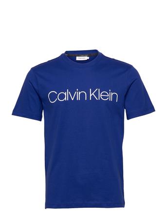 Cotton Front Logo T-Shirt T-shirts Short-sleeved Sininen Calvin Klein