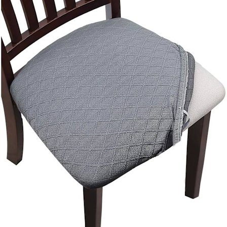 Stolssätesöverdrag, Super Fit Stretch Spandex Gitter Jacquard Avtagbar Tvättbar Matstolsöverdrag för hotellmatsal Ceremoni Bankett Bröllop Pa