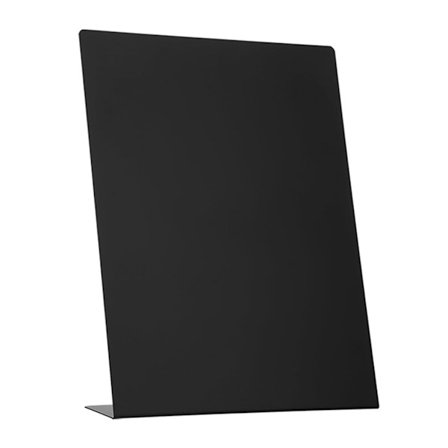 L-formet Metal Memo Display Board Skrivebordsmagnetisk Opslagstavle 22x6x28cm