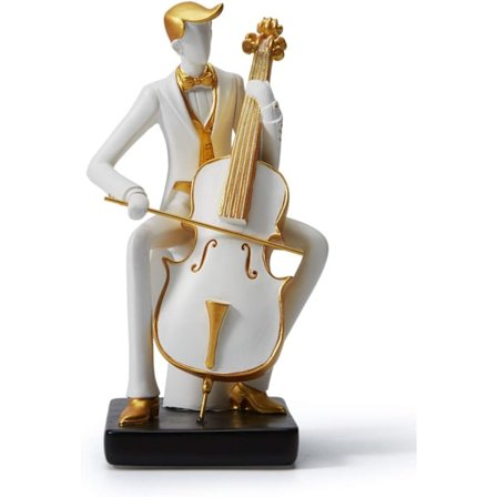 Musiker statue skulptur musik statue dekorativ harpiks klaver