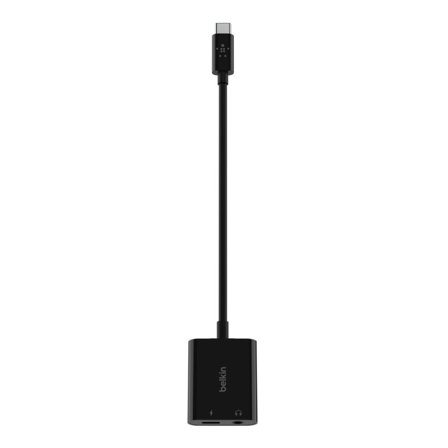 Belkin RockStar USB-C til hodetelefonjakk / ladeadapter - lyd / USB - 19.6 cm