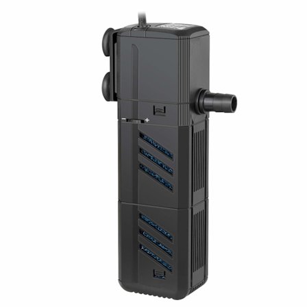 Intern filter til fiskebeholder, 15W 4 i 1 akvariefilterpumpe nedsænkelig fiskebeholder vandpumpe luftpumpe til 30-300L tank (1500L/H)