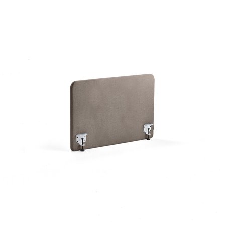 Tischteiler ZONE, inkl. weiße Beschläge, 1000 x 650 x 36 mm, Stoff Hush, hellbraun