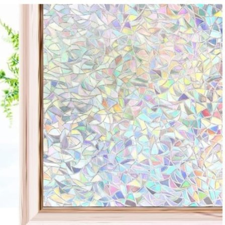 1 Rulla PVC Ikkunakalvo Yksityisyyteen, 200cm x 45cm, Sähköstaattinen Kiinnitys, Anti-Peep, Vedenpitävä, UV-Suojattu, Universaali Sopivuus Koti-