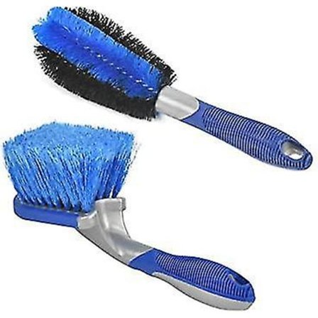 2 stk Hjul Dekk Børst Rengjøring Bil Hjul Nav Felg Rengjøringsmiddel