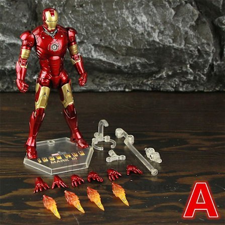 Zd Toys Marvel Iron Man Mk1 Mk2 Mk3 Mk4 Mk5 Mk6 Mk7 Mk42 Mk43 7" Film Actionfigur Iron-man Mark 1 2 3 4 5 6 7 42 43 Legends C