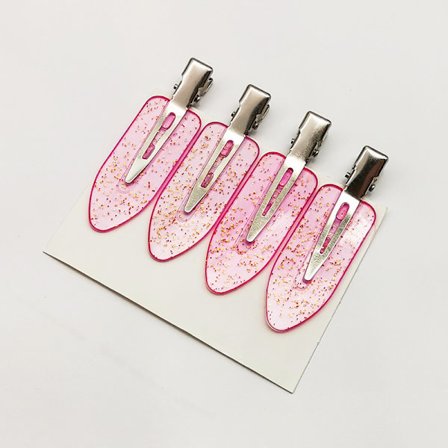 8 stk albuefri hårclips med oppbevaringsboks, metall albuefri hår