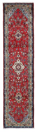 Hamadan Rug Hand Knotted 77X310 Runner Persia