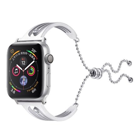 Apple Watch Series 4 40 mm klockarmband med en strasssten - Silver