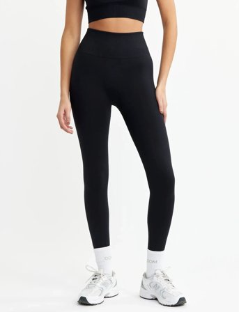 Drop of Mindfulness Signature Seamless Tights - Black - S
