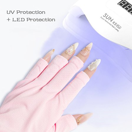 Nail Art Glove UV Protection Glove Anti Black Gloves Protecter