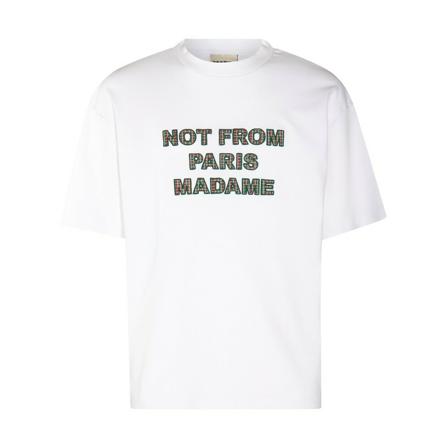 Drole de Monsieur, T-Shirts Wit, Heren, Maat:L