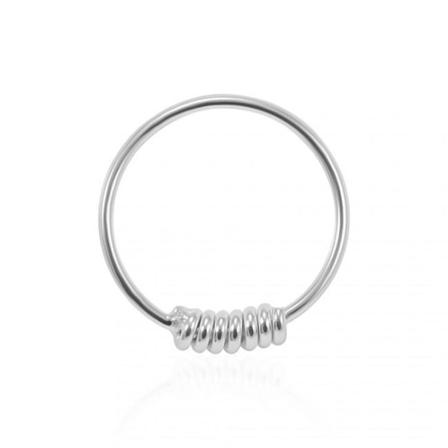 1st. 925 Sterling Silver näspiercing m.m. 22G=0.8mm/12mm.Ø